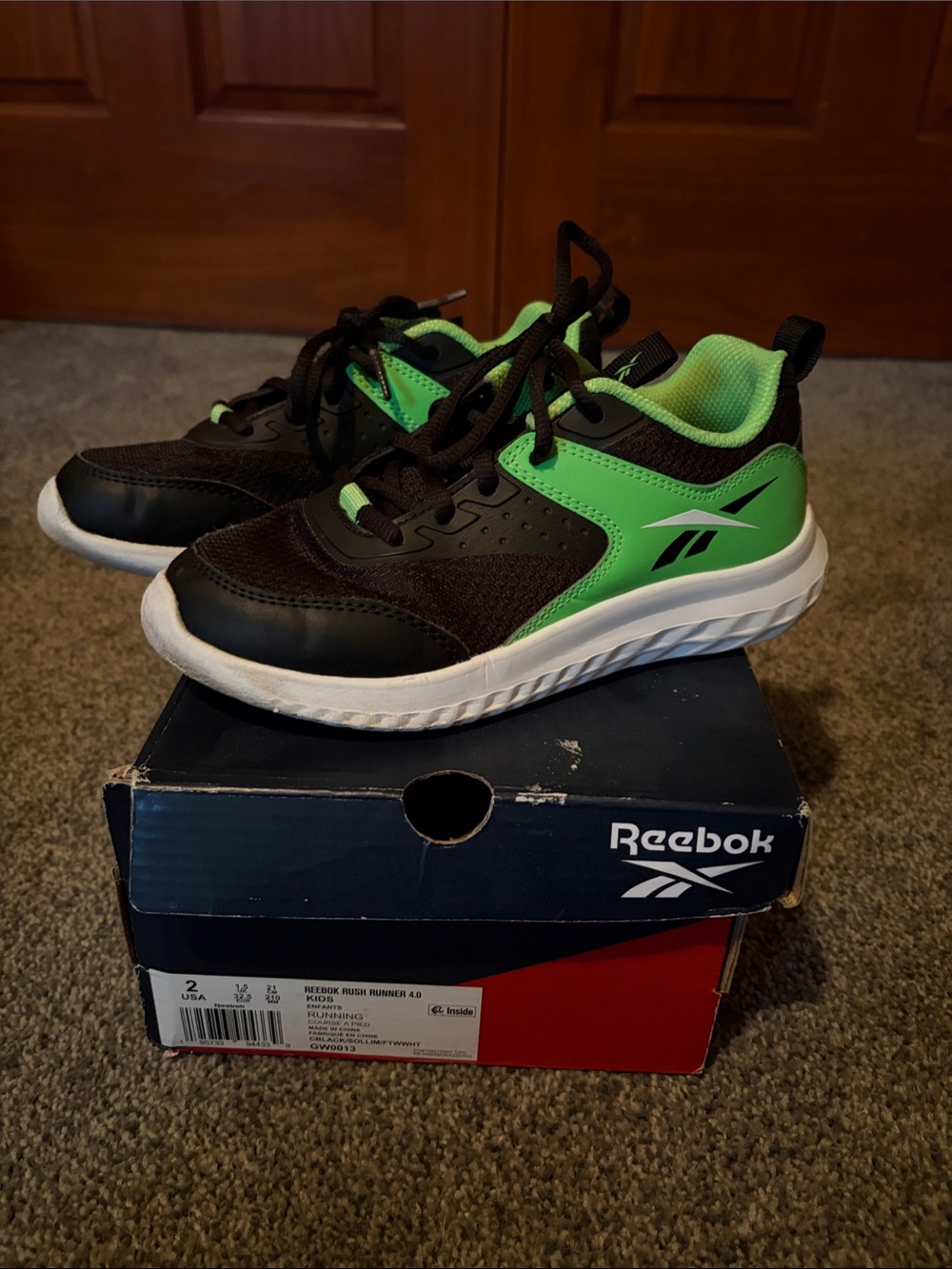 Youth Reebok Sneakers (size 2)